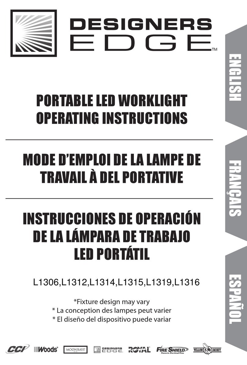 Designers Edge L1306 operating instructions