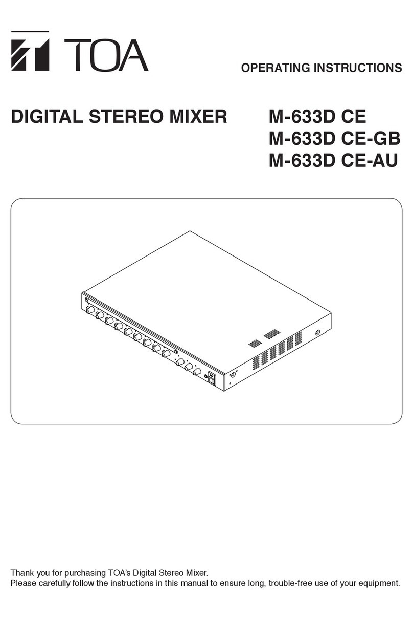 Toa M-633D CE operating instructions