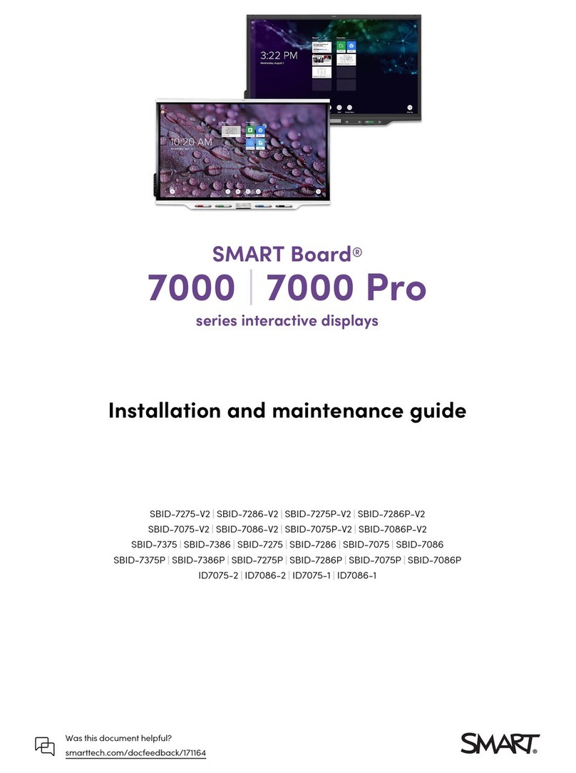 Smart Technologies Board SBID-7275-V2 Product manual