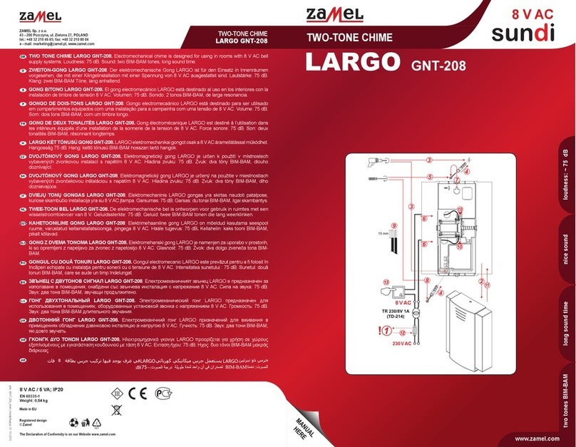 Zamel SUNDI LARGO GNT-208 manual