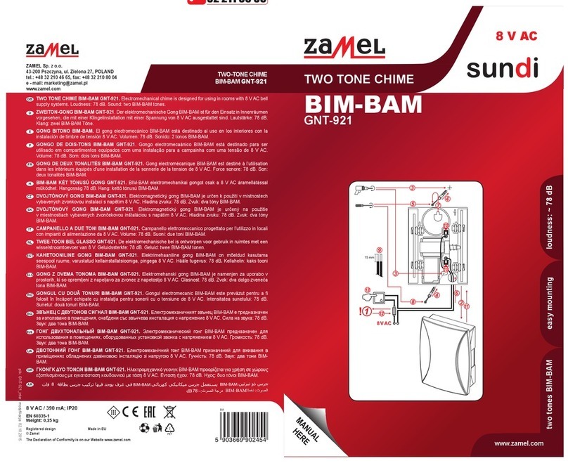 Zamel BIM-BAM GNT-921 User manual