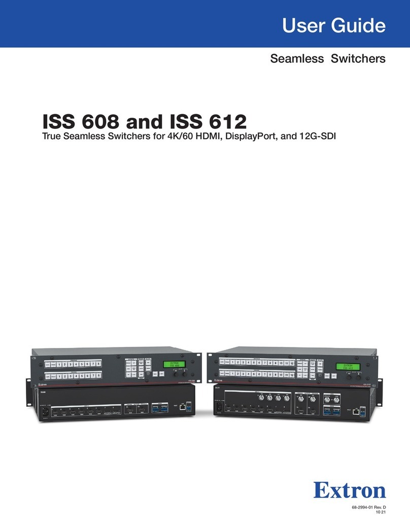 Extron electronics ISS 608 User manual