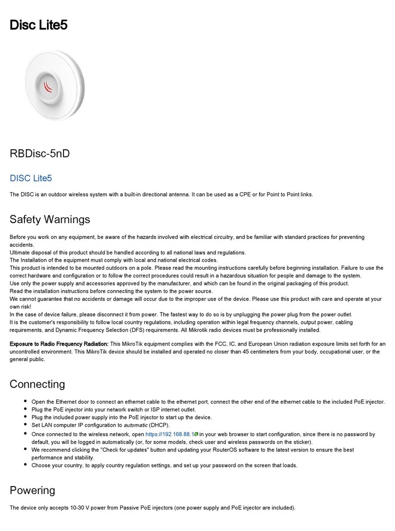 MikroTik SXTsq Lite5 User manual