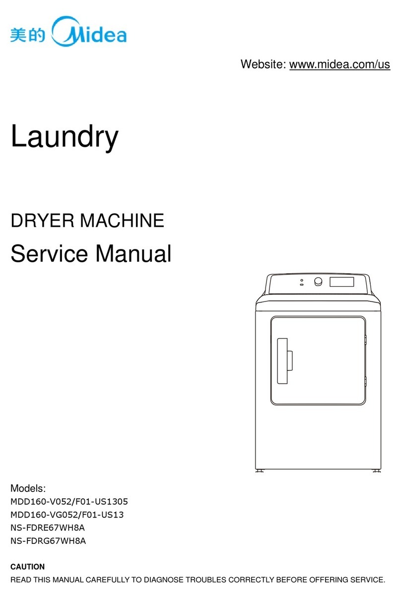 Midea MDD160-V052/F01-US1305 User manual Midea MDD160-V052/F01-US1305 User manual
