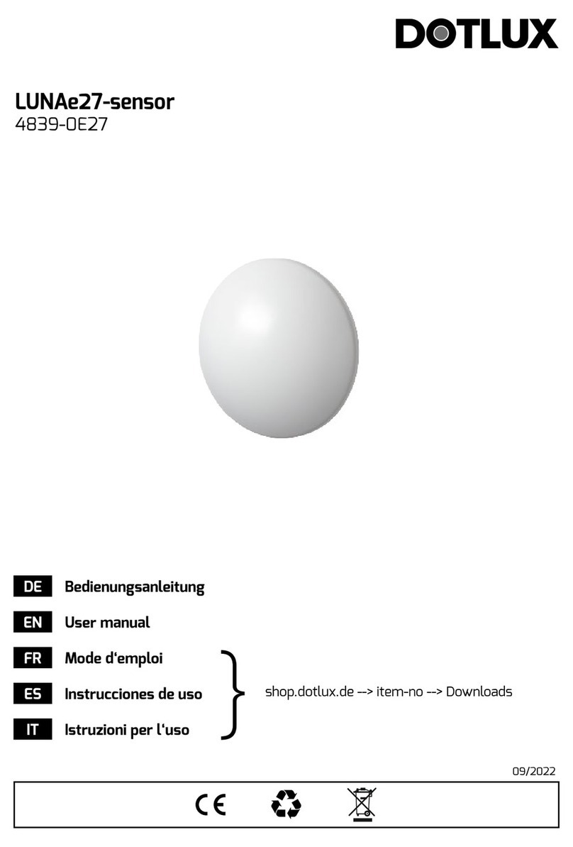 DOTLUX LUNAe27-sensor User manual