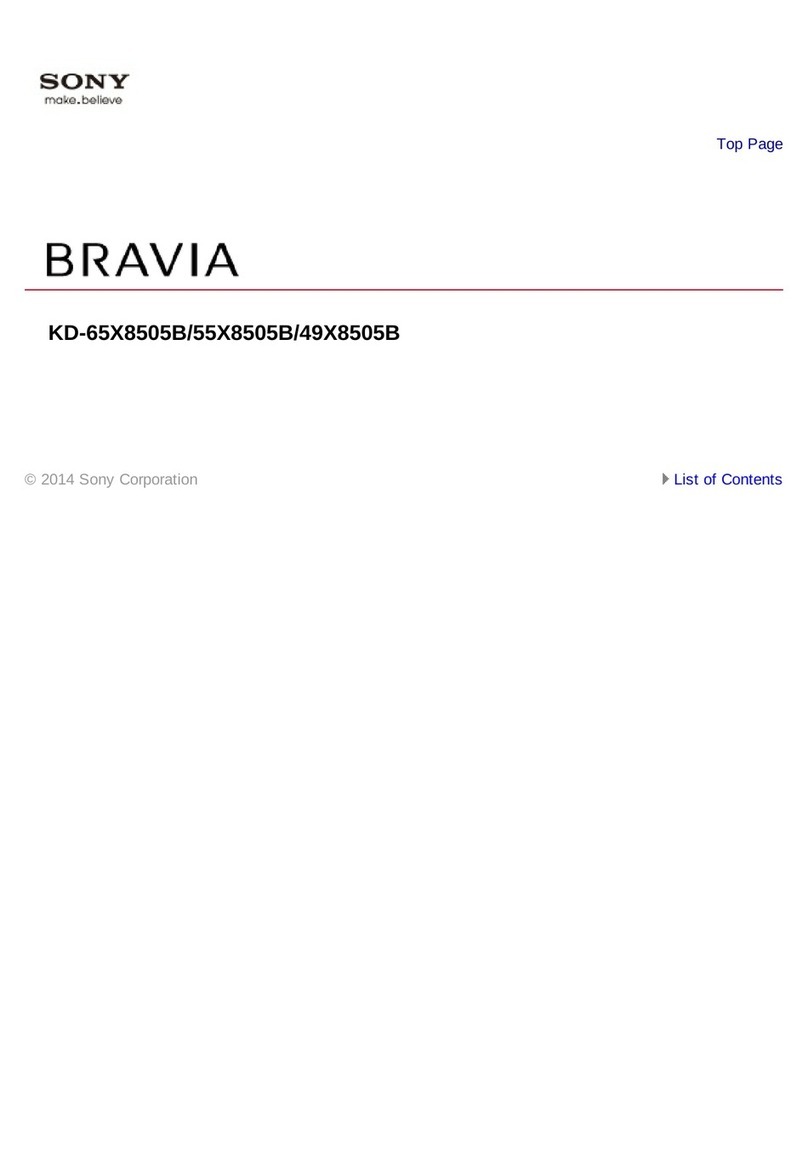 Sony BRAVIA KD-65X8505B User manual