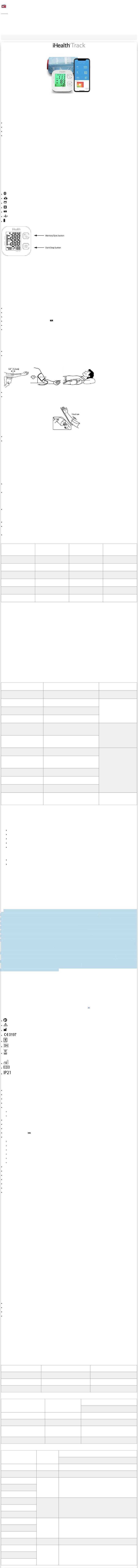 iHealth Track User manual