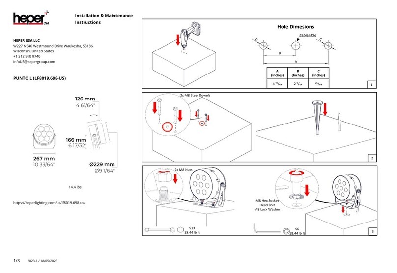 HEPER LF8019.698-US Installation and operating instructions