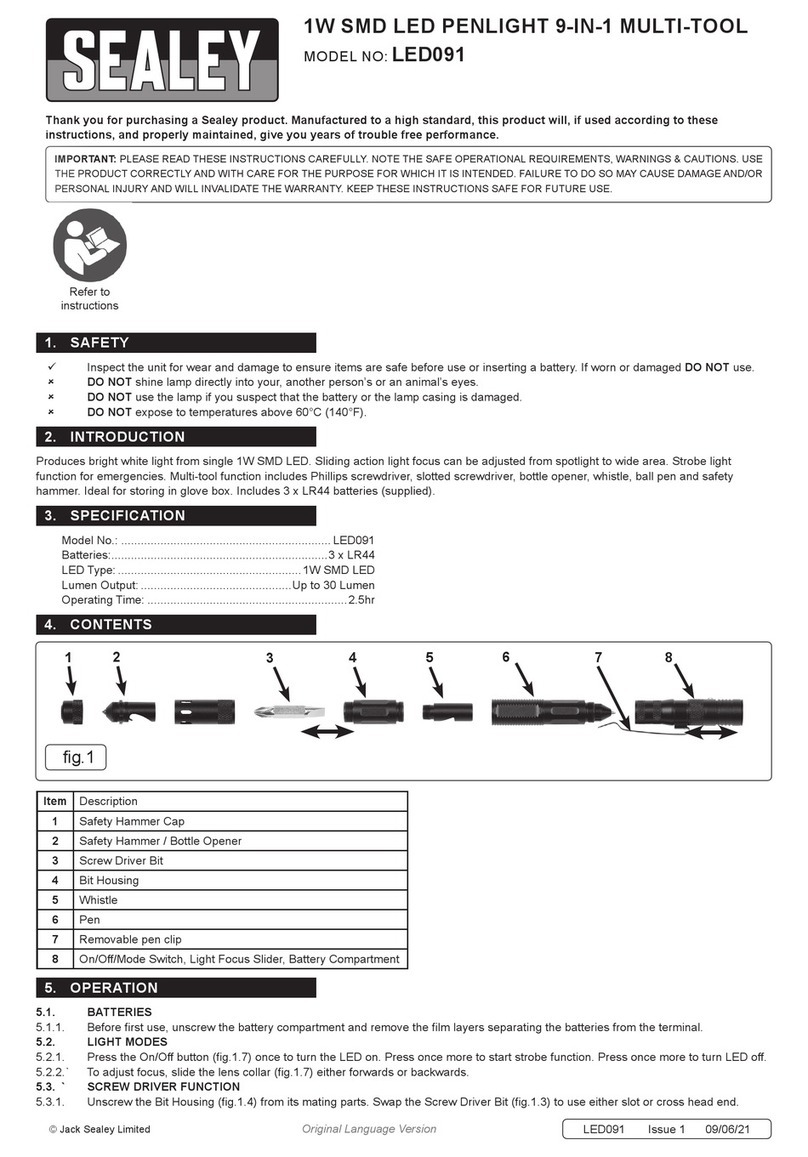 Sealey LED091 manual