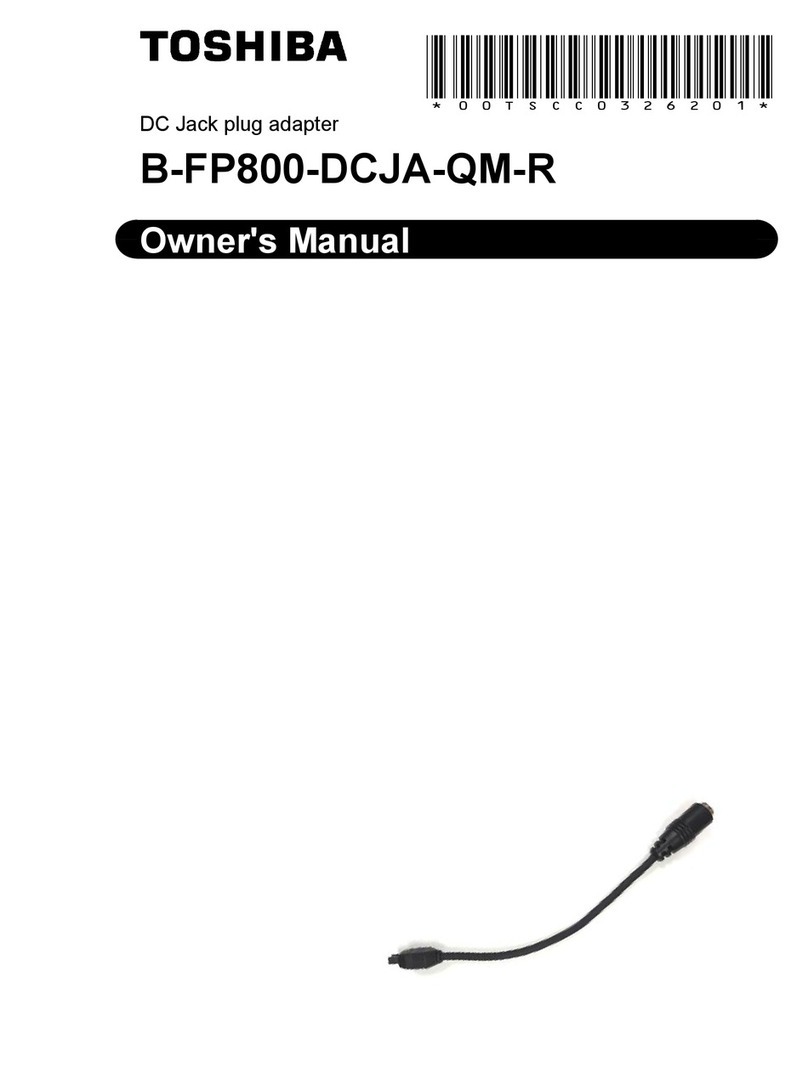 Toshiba B-FP800-DCJA-QM-R owner's manual