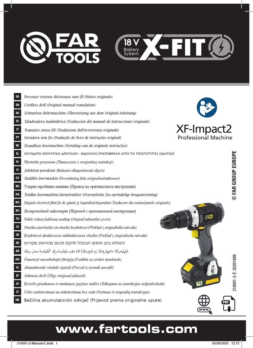 Far Tools X-FIT XF-Impact2 Original manual translation