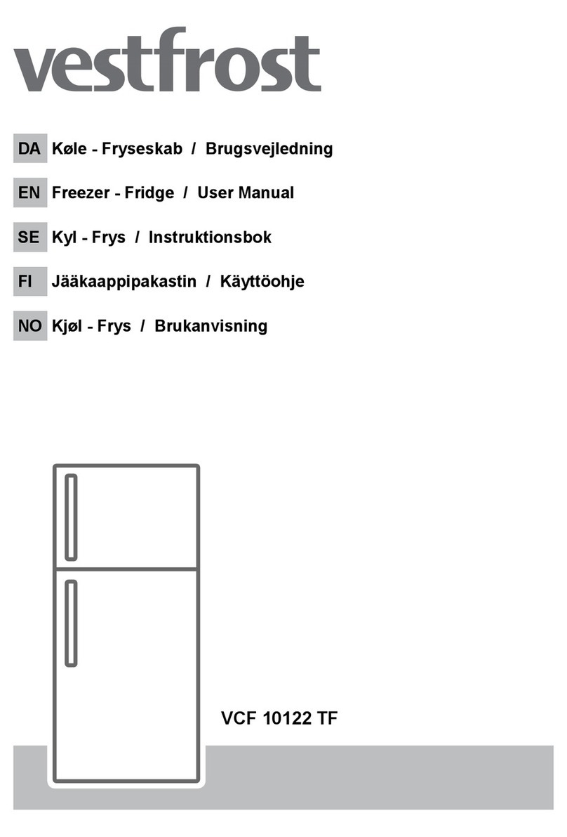 Vestfrost VCF 10122 TF User manual