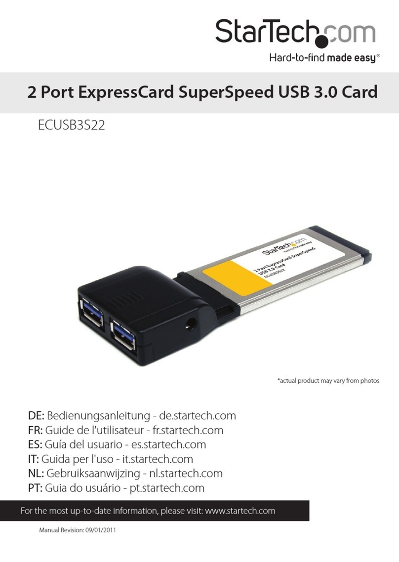 StarTech.com ECUSB3S22 quick start guide