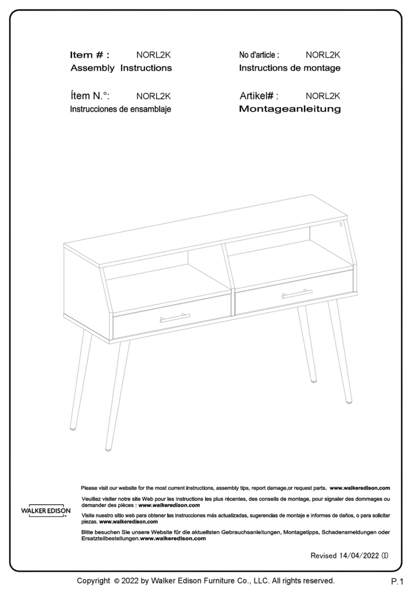 Walker Edison NORL2K User manual Walker Edison NORL2K User manual