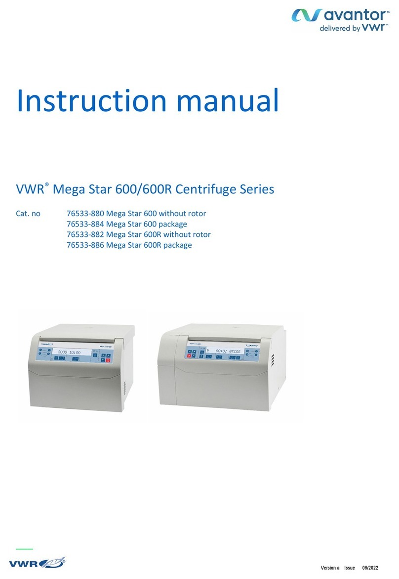 avantor VWR Mega Star 600 Series instruction manual