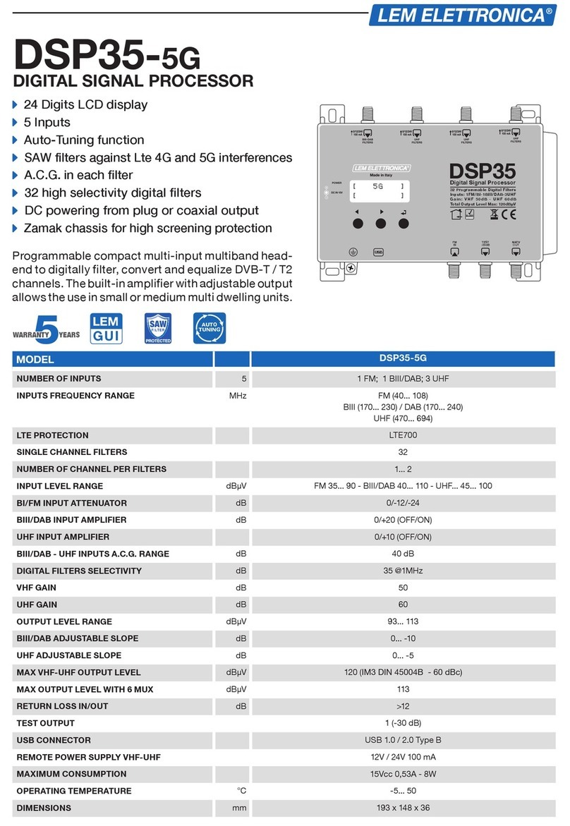 Lem Elettronica DSP35-5G User manual