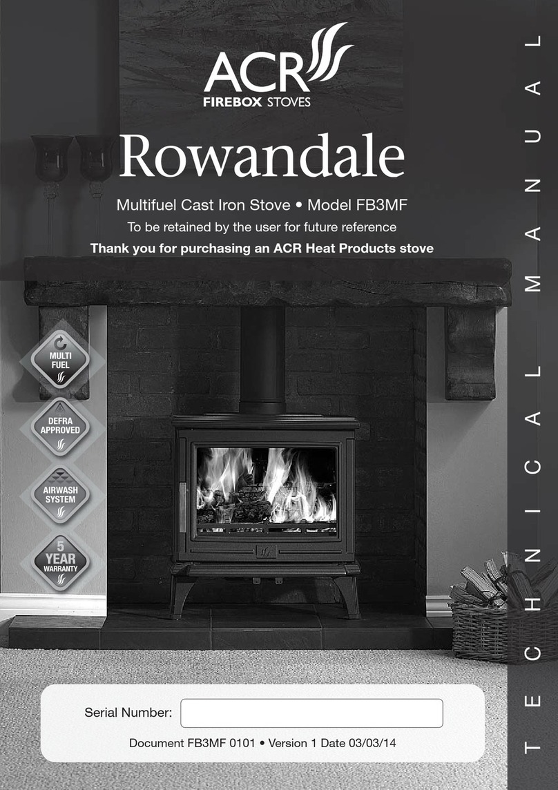 ACR Heat Products Rowandale FB3MF instruction manual