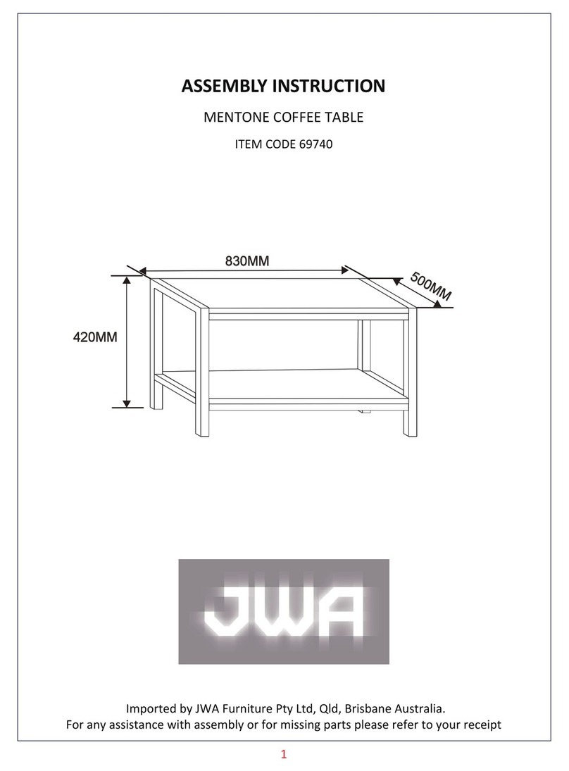 JWA MENTONE 69740 Assembly instruction JWA MENTONE 69740 Assembly instruction