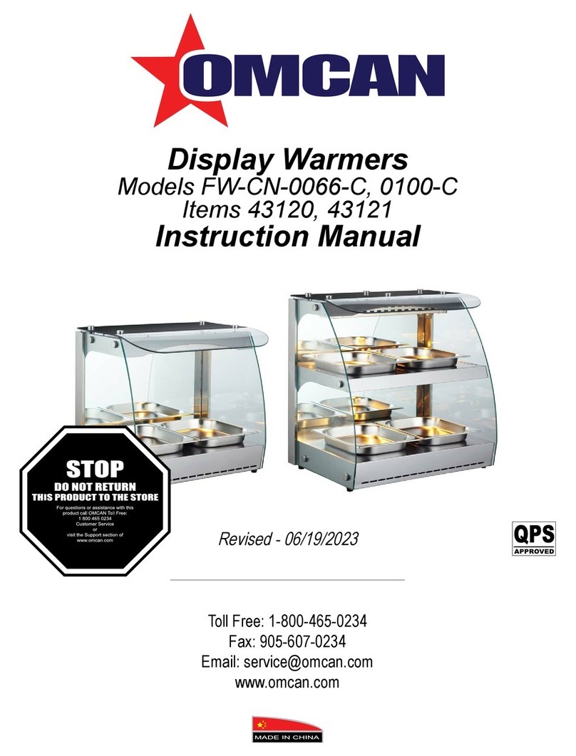 Omcan FW-CN-0066-C instruction manual
