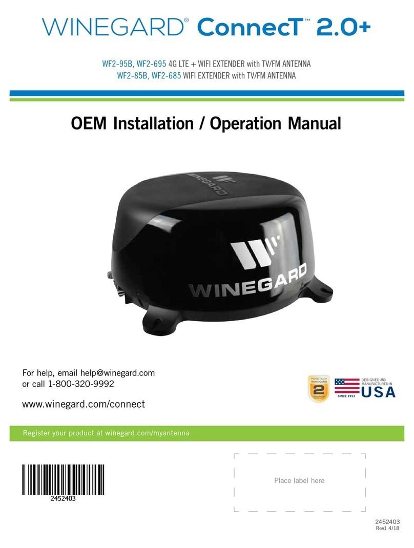 Winegard ConnecT 2.0 Plus WF2-695 Installation & operation manual