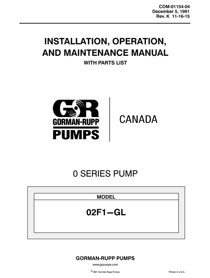 GORMAN-RUPP 02F1-GL Owner's manual