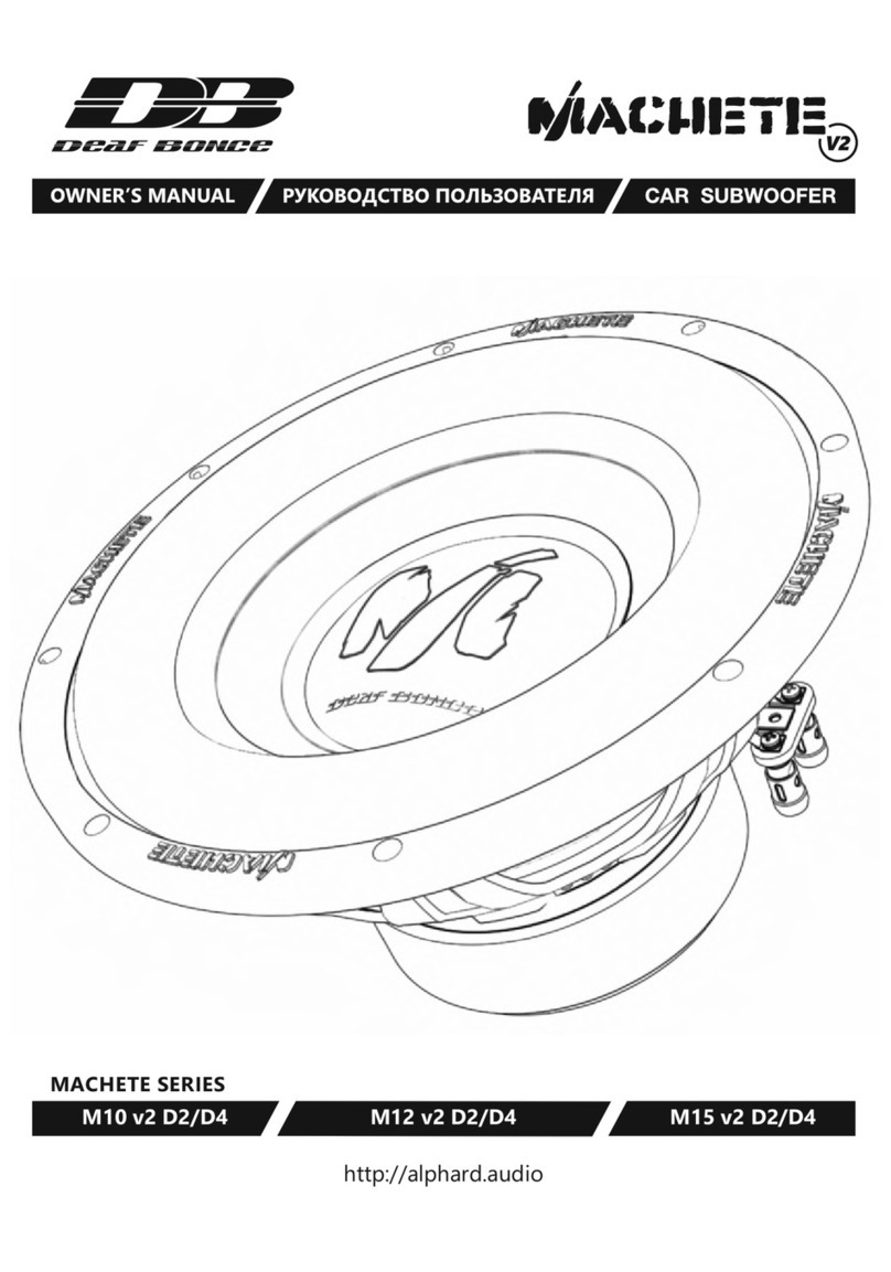 Deaf Bonce MACHETE M10 v2 D2 owner's manual