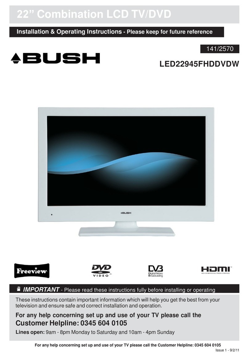 Bush 141/2570 Installation & operating instructions