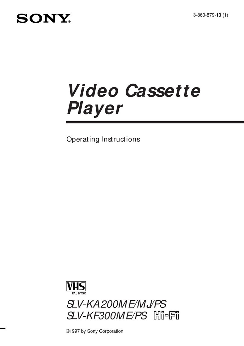 Sony SLV-KA200ME User manual Sony SLV-KA200ME User manual
