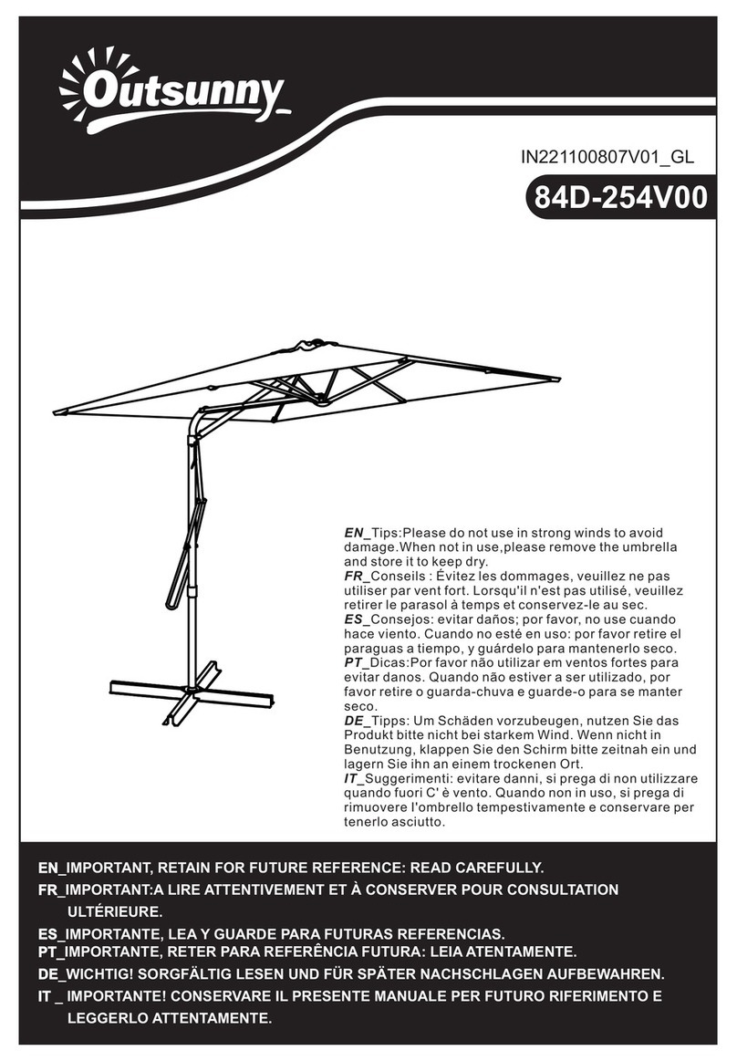 Outsunny 84D-254V00 User manual Outsunny 84D-254V00 User manual