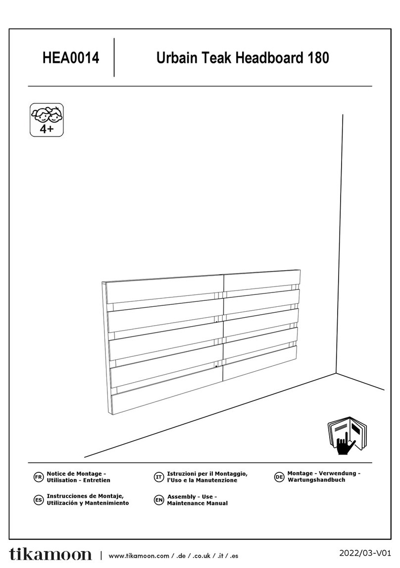 tikamoon HEA0014 Assembly, Use, Maintenance Manual tikamoon HEA0014 Assembly, Use, Maintenance Manual