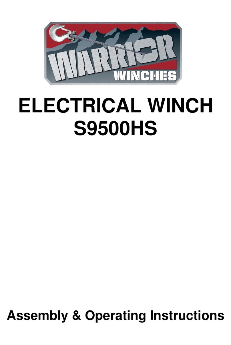 Warrior Winches S9500HS Assembly & operating instructions