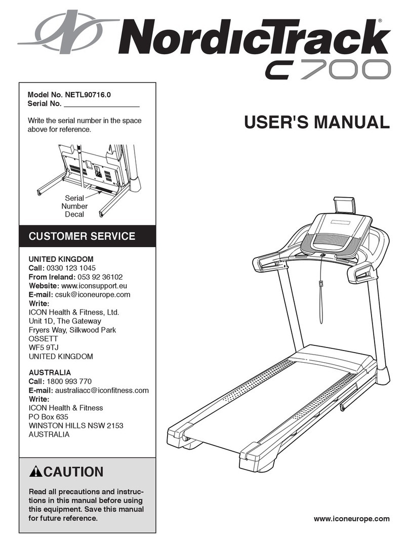 NordicTrack NETL90716.0 User manual