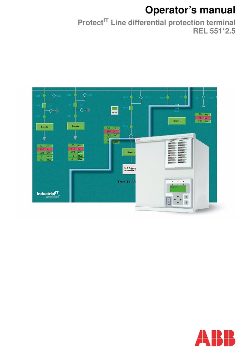ABB REL 551 2.5 User manual