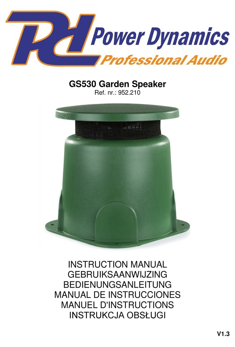 Power Dynamics GS530 instruction manual