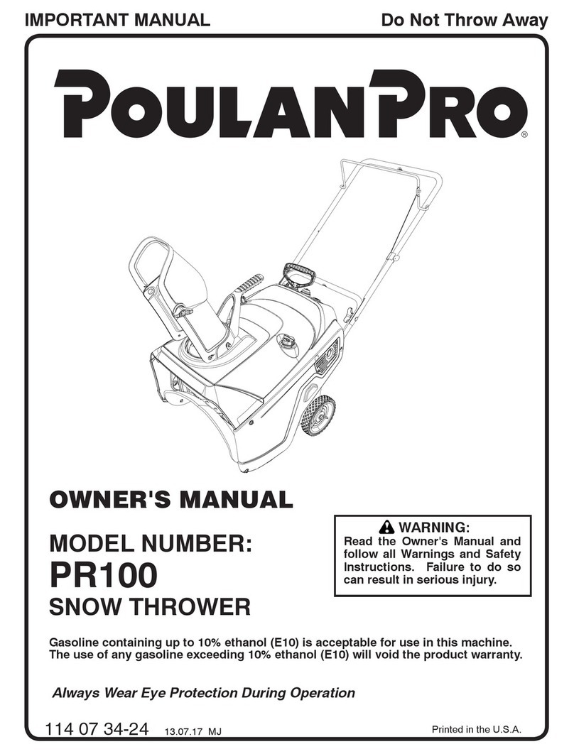 Poulan Pro PR100 User manual