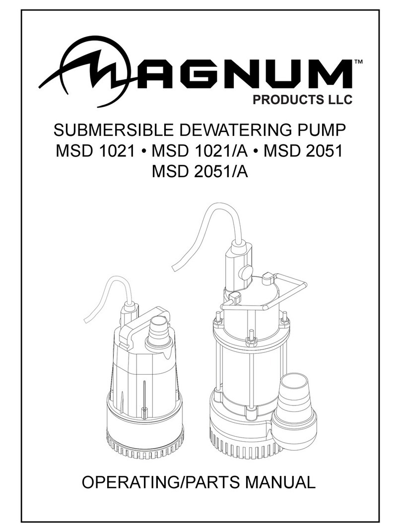 Magnum MSD 1021 Operating & parts manual Magnum MSD 1021 Operating & parts manual