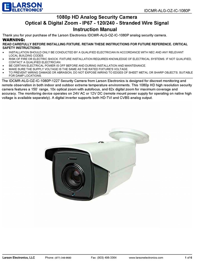 Larson Electronics IDCMR-ALG-OZ-IC-1080P User manual