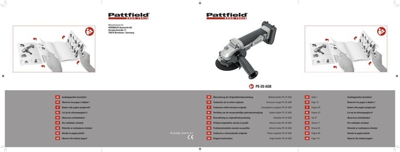 Pattfield Ergo Tools PE-20 AGB Original instructions Pattfield Ergo Tools PE-20 AGB Original instructions