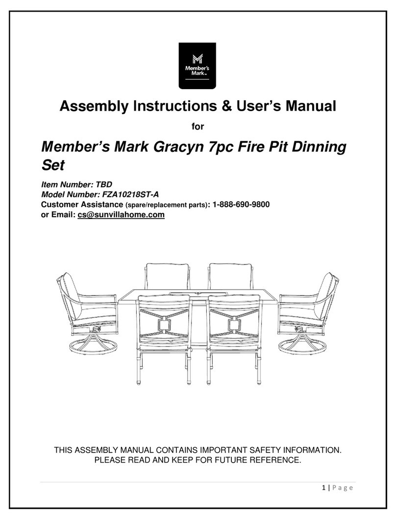 Members Mark Gracyn FZA10218ST-A User manual