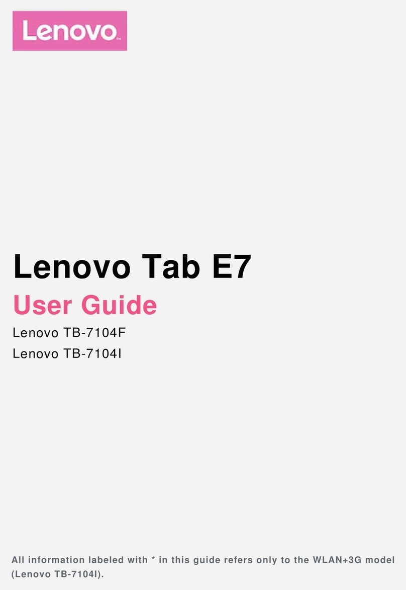 Lenovo TB-7104F User manual Lenovo TB-7104F User manual
