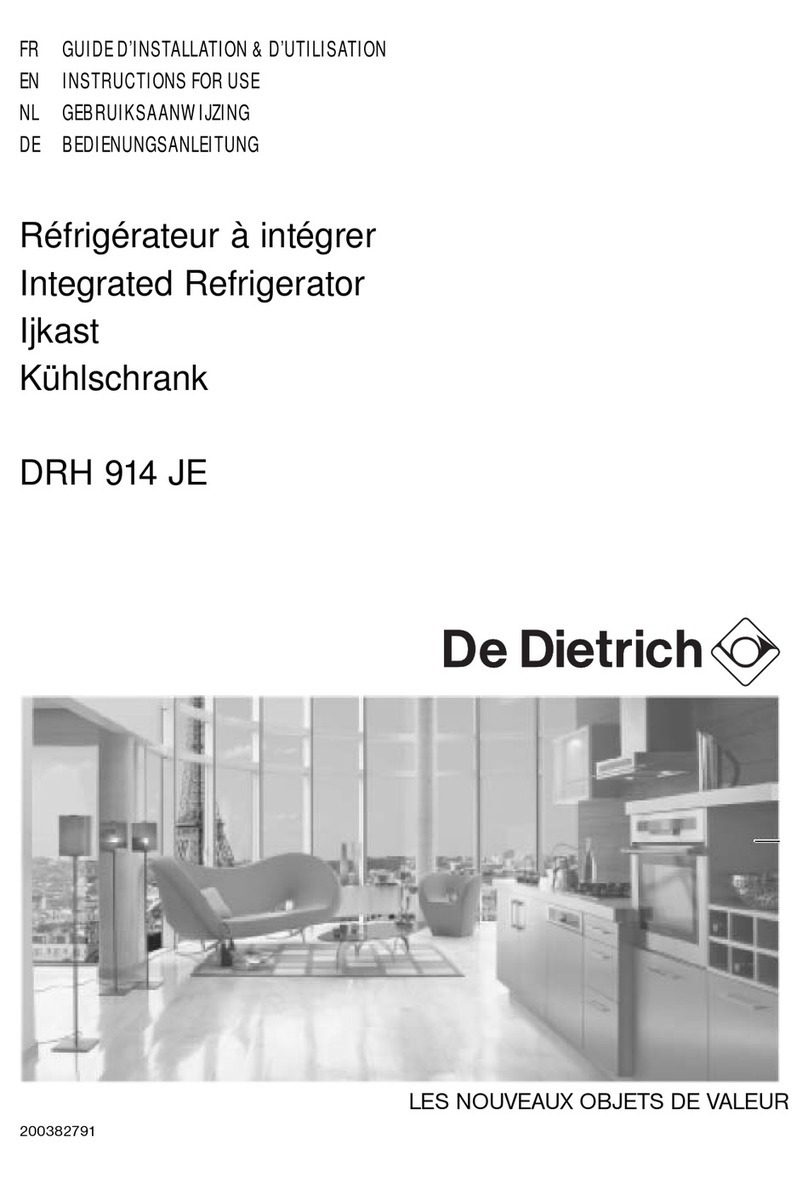 DeDietrich DRH 914 JE User manual