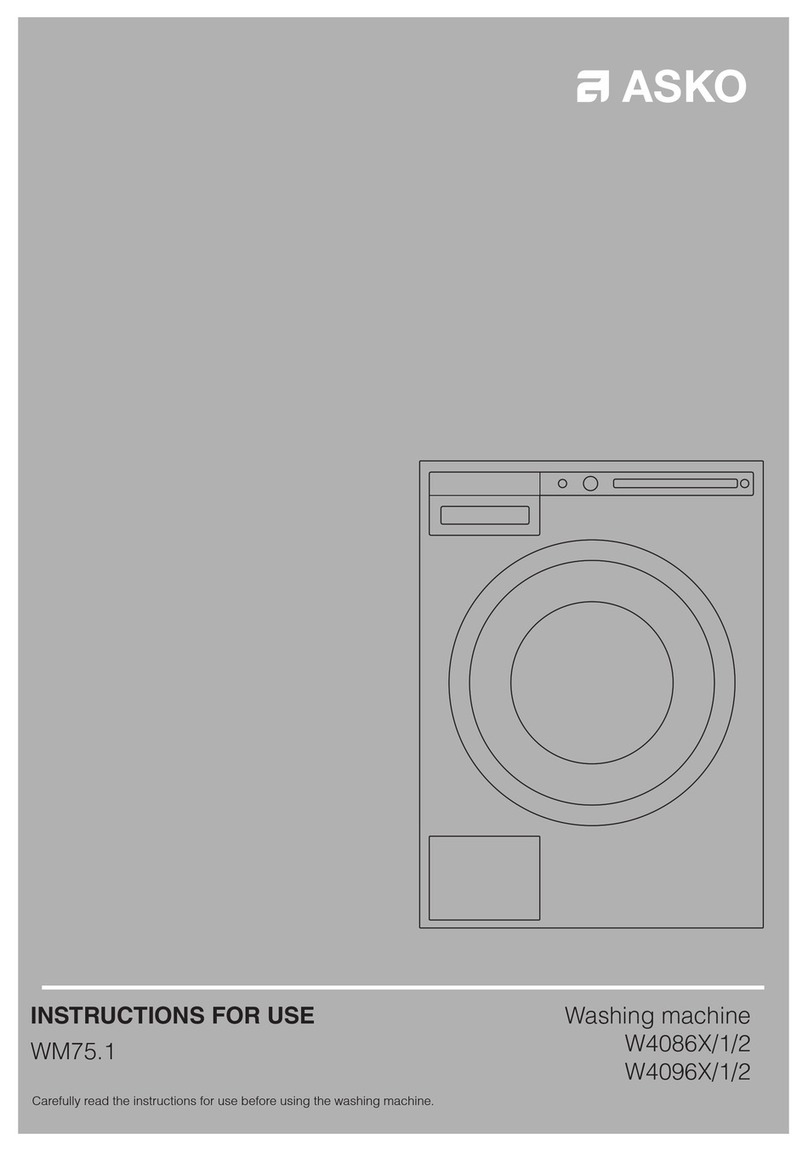 Asko W4086X/1/2 User manual