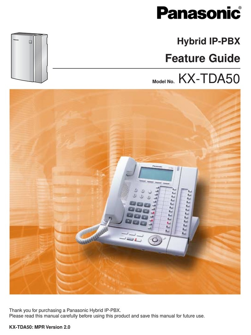Panasonic KX-TDA50 Specification sheet