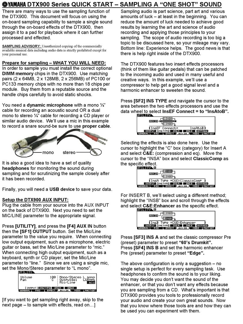 Yamaha DTX900 User manual