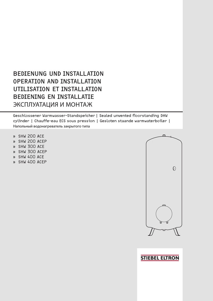 STIEBEL ELTRON SHW 200 ACEP Operation and installation manual STIEBEL ELTRON SHW 200 ACEP Operation and installation manual