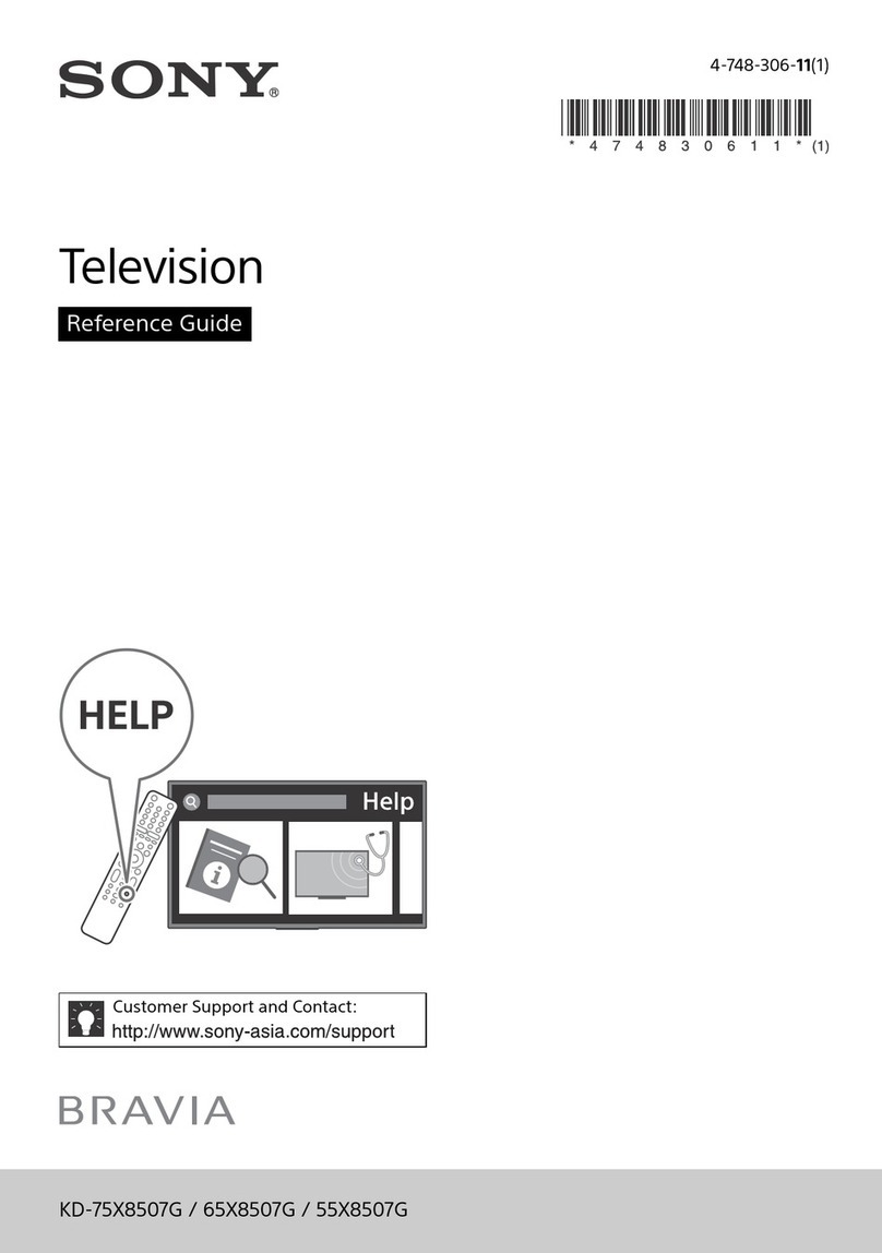 Sony BRAVIA KD-65X8507G User manual