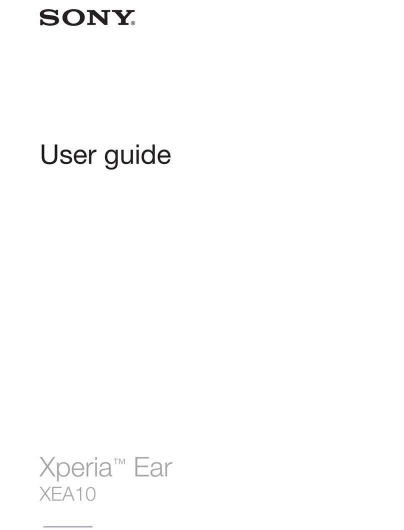 Sony XEA10 User manual