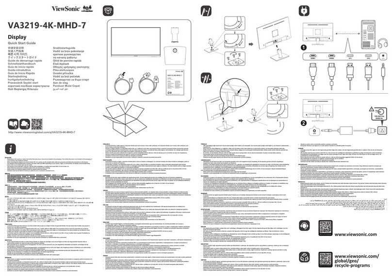 ViewSonic VA3219-4K-MHD-7 User manual