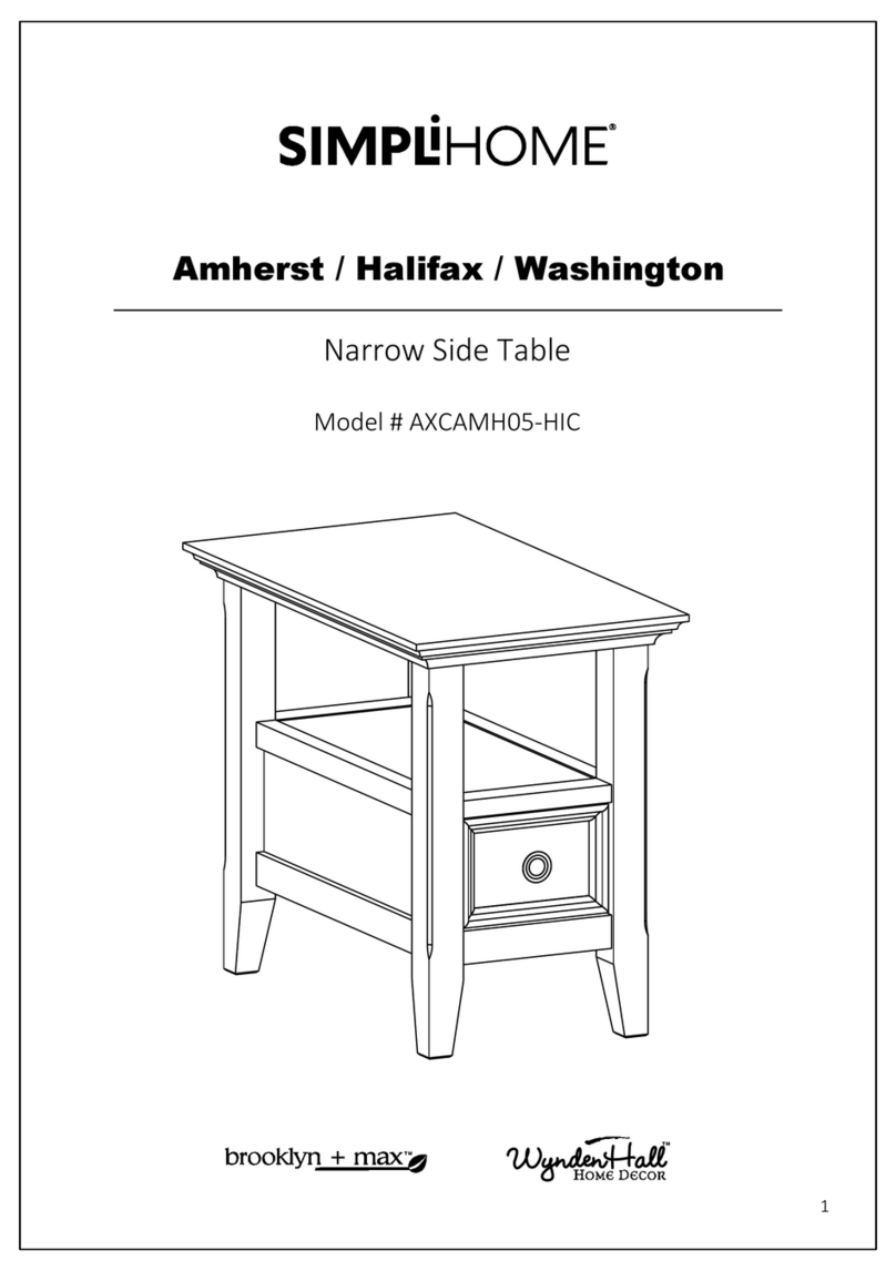 Simpli Home brooklyn + max WyndenHall AXCAMH05-HIC User manual Simpli Home brooklyn + max WyndenHall AXCAMH05-HIC User manual