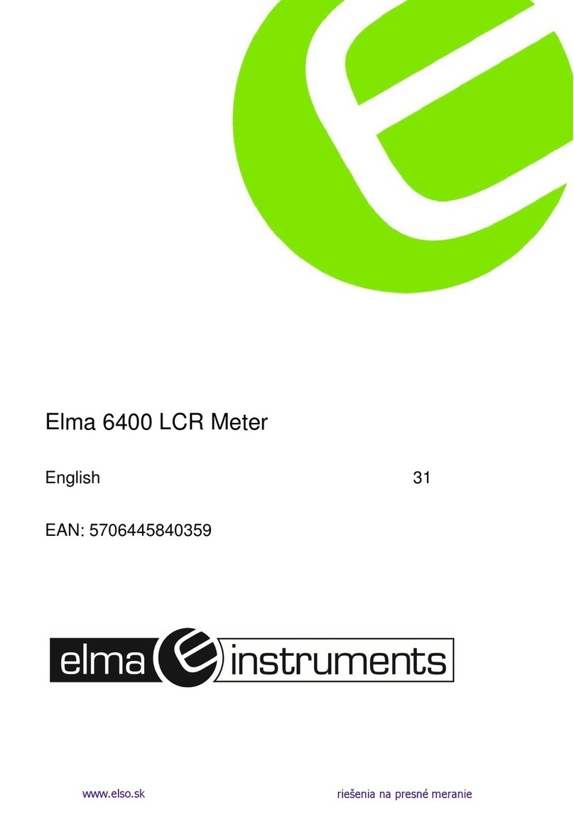 Elma Instruments 6400 user manual